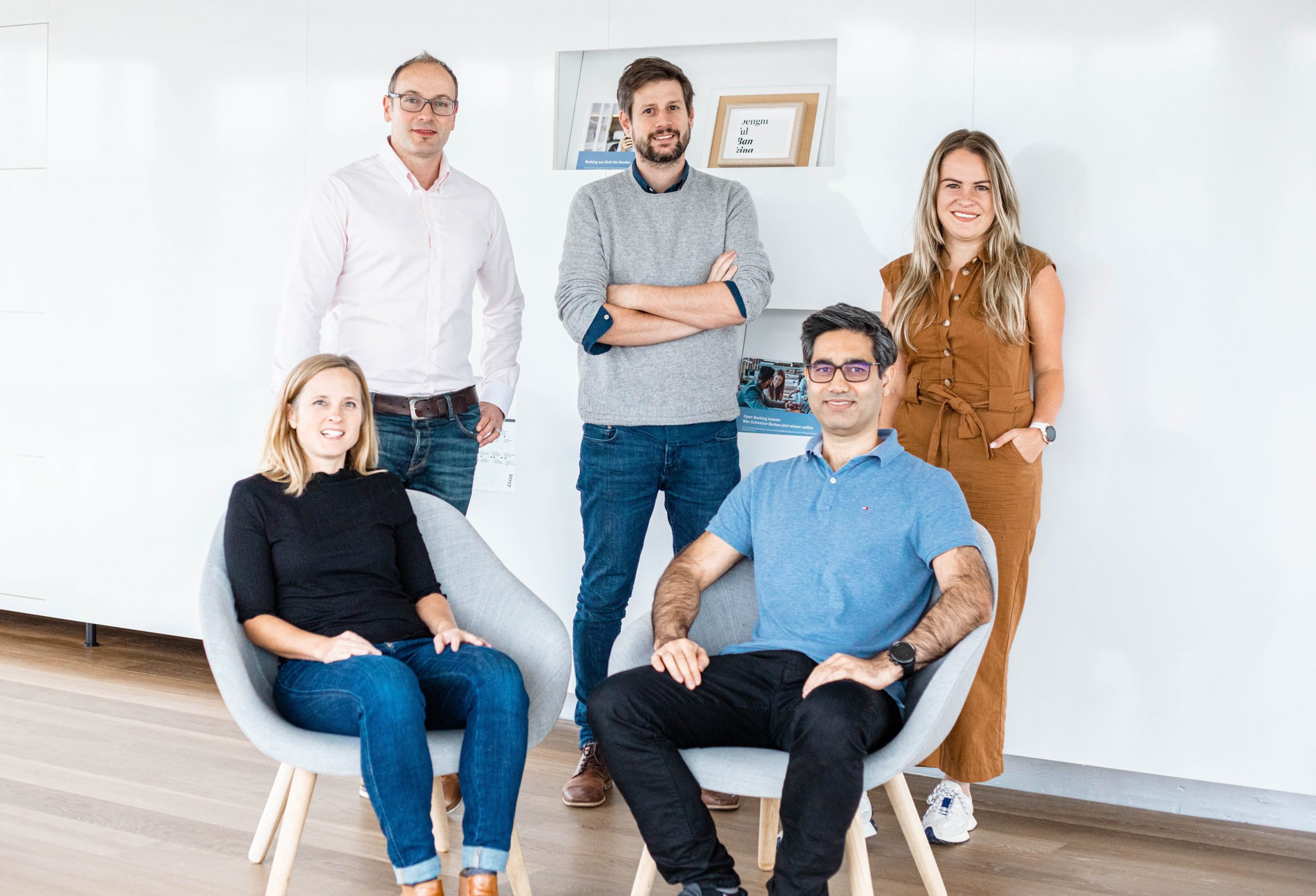 Contovista Leadership Team in ihrem Büro