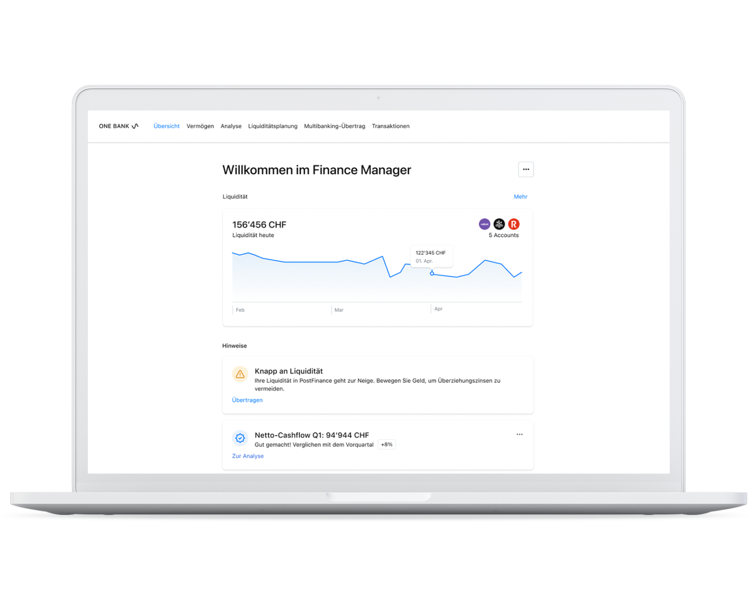 Business Finance Manager Desktop Dashboard