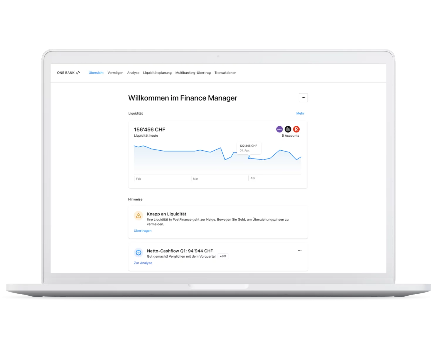 Business Finance Manager Desktop Dashboard